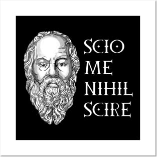 Scio me nihil scire - Socrates Posters and Art
